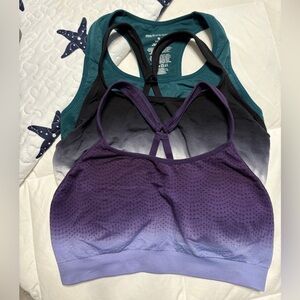 Purple and Teal Ombre Sports Bras